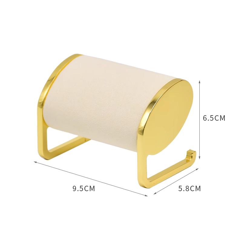 Jinsky Beige Custom Modern Adjustable Recyclable Jewelry Display Set Microfiber Bust Stand Necklace Earring Ring Holder Counter