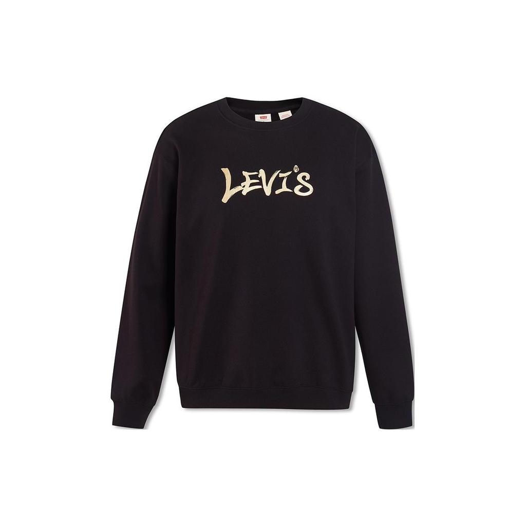 Levi's Sweatshirts Men's Black Crew Neck Moderate Regular A5507-0000