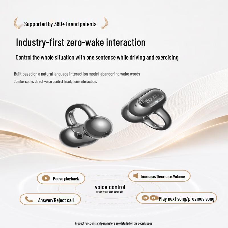 SANAG S8S Ultra AI Open-Ear Clip Bluetooth Sports Headset