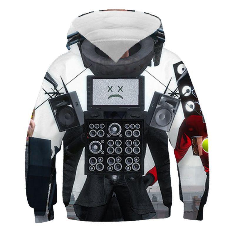 Autumn 3D Game Skibidi Toilet Printing Hoodies For Children Fashion Streetwear Hooded Sweatshirts Harajuku Cool Clothing