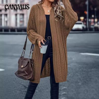 Fall and Winter Women's Plus Size Casual Lapel Long Sleeve Coarse Twisted Flower Knit Large Cardigan Jacket Sweater