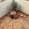Karbonisierte Holzböden für Außenterrasse, Garten oder Balkon - Feuchtigkeitsbeständig, Korrosionsbeständig, Selbstverlegendes Design.