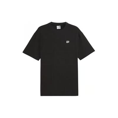 Cotton Solid Color Casual Crew Neck Short Sleeve T-Shirt Men Tops Black 625925-01