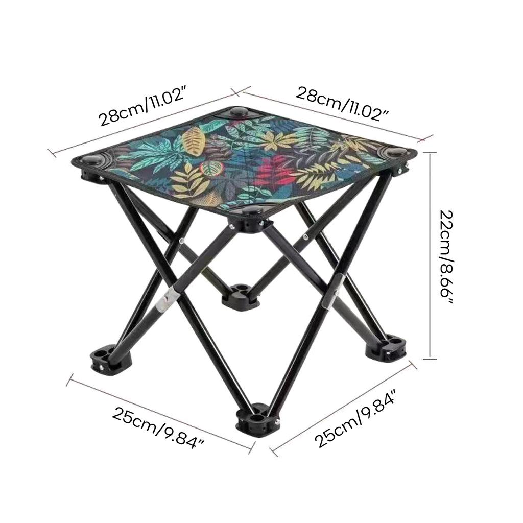 Portable Folding Camping Stool Collapsible Camp Stool Comfortable Seat for Outdoor Activities and Picnics Easy to Carry