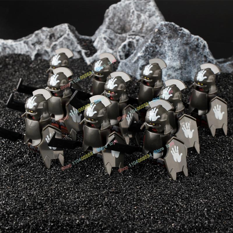 Movie Series Orc Uruk-hai Army Action Figures Mini Bricks Doll Assemble Building Blocks MOC DIY Toys for kid gift