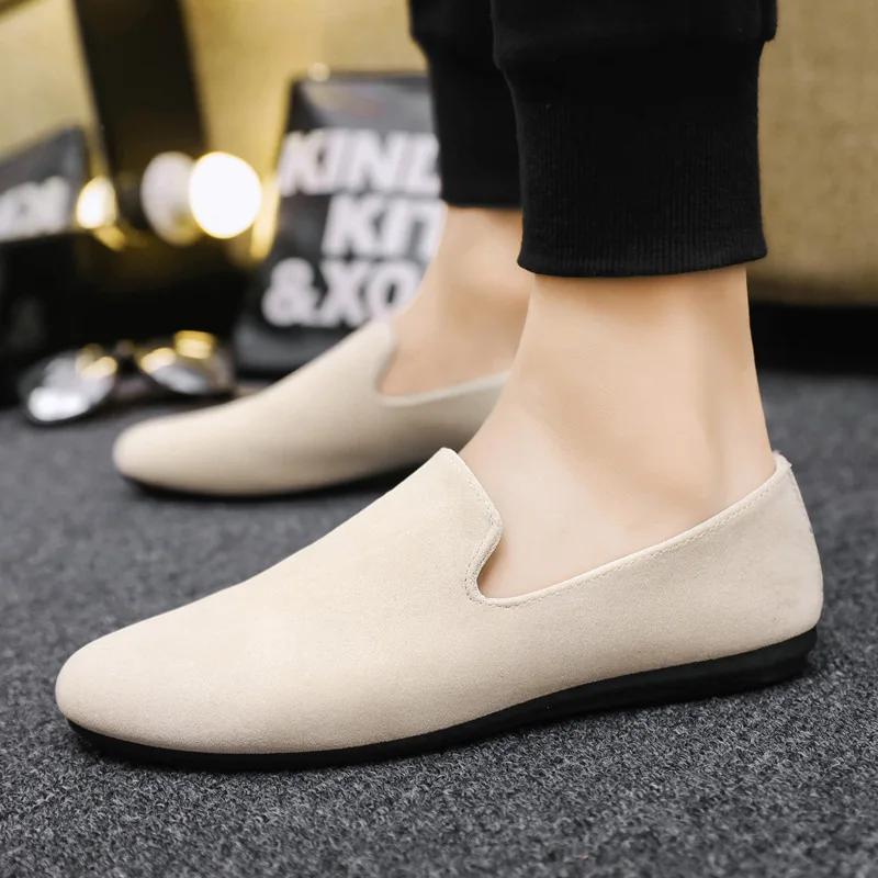 Mens Loafers Flat Casual Shoes for Men Slip-ons Designer Shoes Man Low Top Male Sneakers 2024 New Arrival Zapatos De Hombre