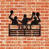 Metal Sports Medal Holder Wall Mount Display Rack Custom Player Name Plate Artistic Home Decor