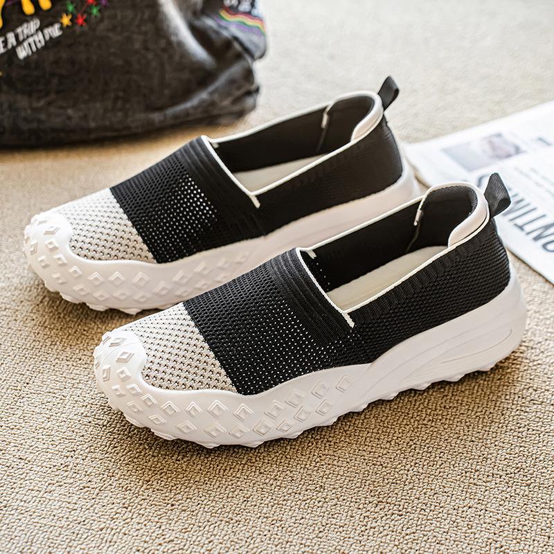 Summer New Men's Shoes Comfortable and Fashionable Mesh Breathable Fly-woven Board Shoes Lightweight and Versatile Fashion Sports Shoes