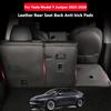 For Tesla Model Y Juniper 2025-2026 Rear Seat Back Cover Leather Backrest Protector All Weather Split Cargo Liner Anti-dirty Pad