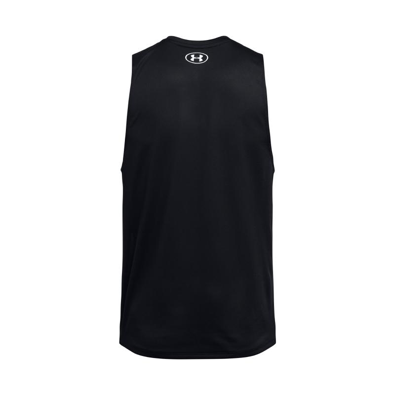 Under Armour Tech Solid Crew Neck Sleeveless Training Vest Men Tops Black 1382795-001