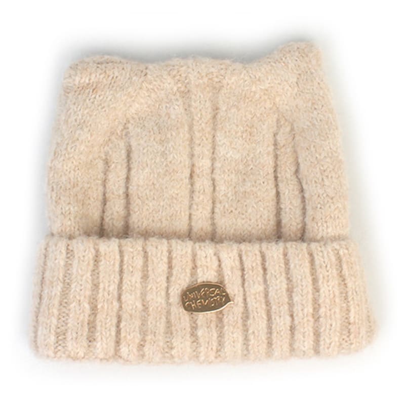 

Universal chemistry Wool Cat Beige Bubble Beanie cat hat FREE