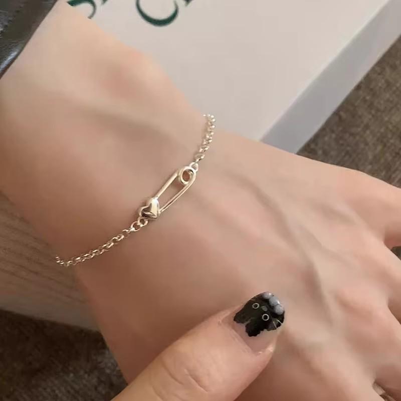 925 Silver Zircon Love Heart Bracelet For Women Bowknot Stars Bead Snake Bone Chain Jewelry Gift Dropship