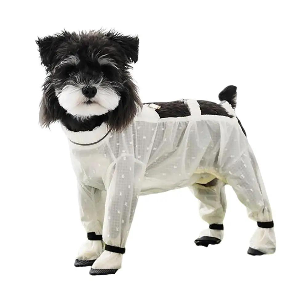 

Антипылевые штаны для питомца, водонепроницаемые с защитой от скольжения, для дождя/снега, с регулируемыми штанинами, защита лап собаки, уличные ботинки, подтяжки, Защита, Для прогулок M8I3 S белый