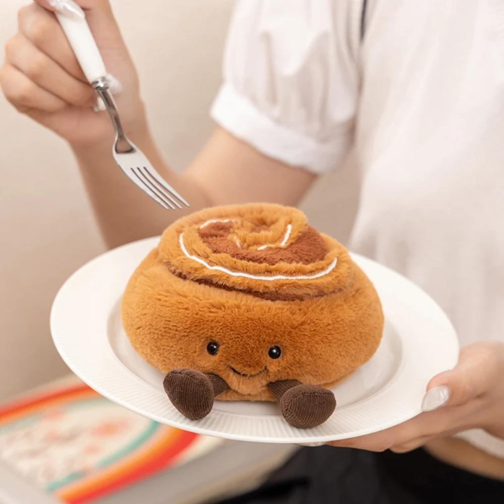 Cartoon Fun Hot-selling Baguette & Cinnamon Roll Plush Pendant, Teapot Coffee Cup Plush Doll Toy, Home Decoration Kids Gift