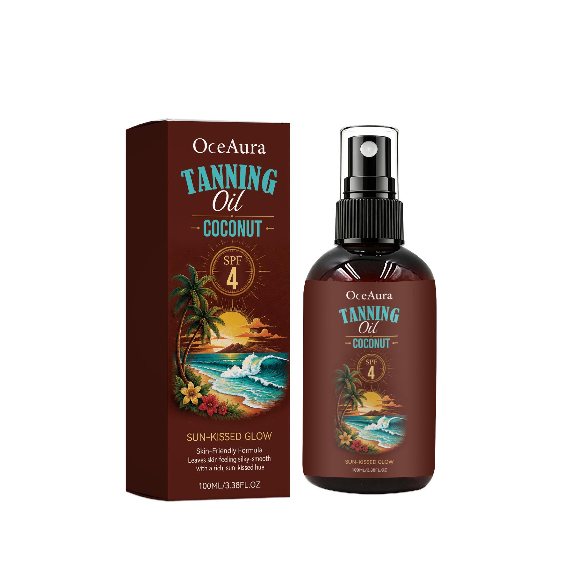 OCEAURA Shimmering Bronze Glow Spray for Delicate Skin