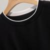 Damen Farbblock Slim Fit Kurzarm T-Shirt