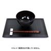 Osaka Choseido Wooden Miso Soup Akebono and Yamanaka Wood Diameter Bowl, Lacquer, Grain, Lacquered, Original, Large, 14.2cm