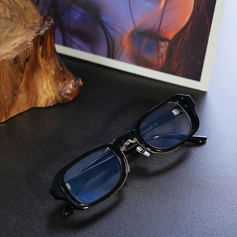 LOOKING4U Neoretro 5554 Newtro Ugly Horn-Rimmed Glasses C4 Silver