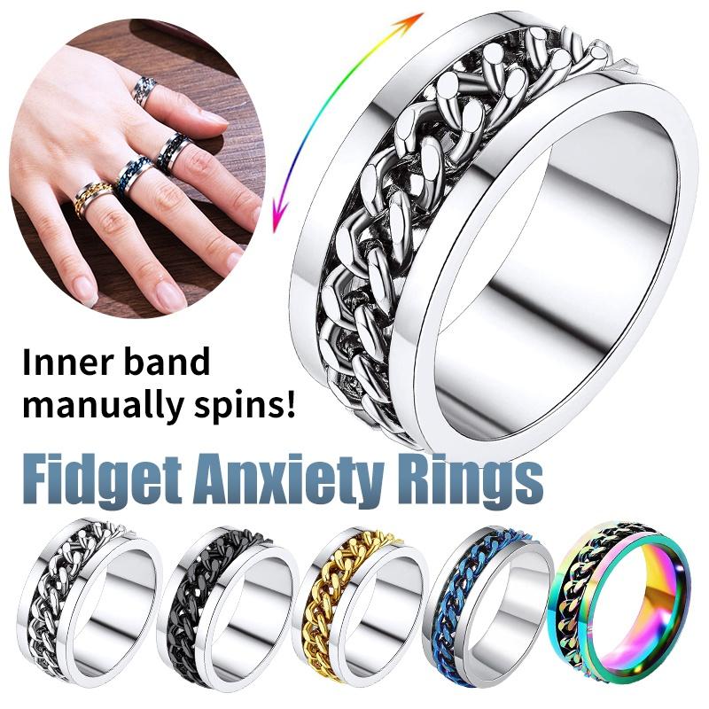 Rings For Fidget Spinner Ring Amazon Mood Color-Changing Click N