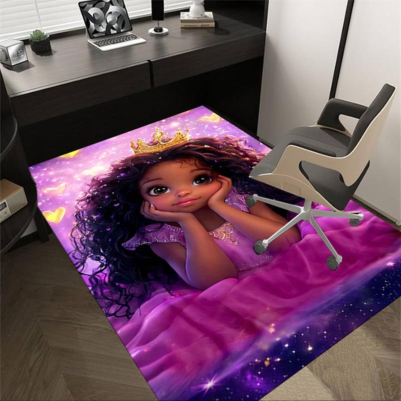 

1PC Princess Crown Non-Slip Floor carpet, Office, family, bedroom, Studio - Large Area Rug, Vibrant Colors-C0451 60cm by 90cm