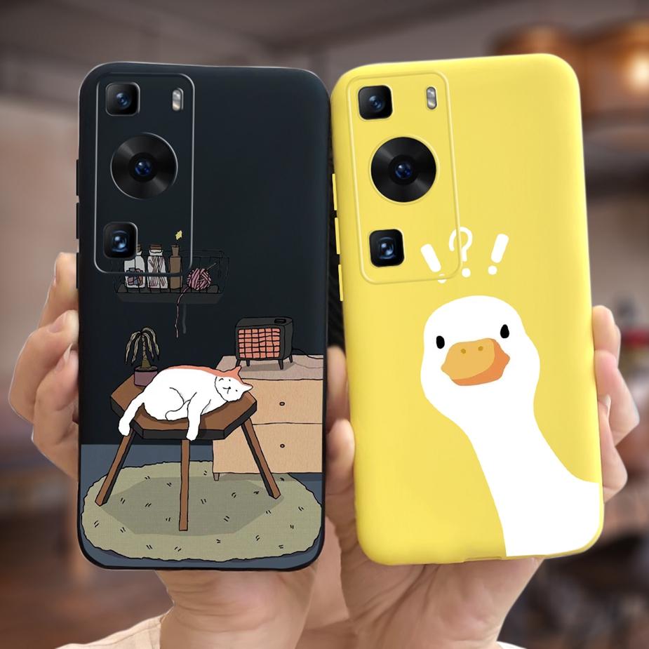 For Huawei P60 Pro Case LNA-AL00 Lovely Cartoon Cover Soft Silicone Phone Cases For Huawei P60 Art P 60 Pro P60Pro Fundas Bumper