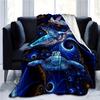 Sea Turtle Digital Printing Throw Blanket - Marine Life Aesthetic Pattern Soft Lightweight Accent for Sofa Bed Travel Office