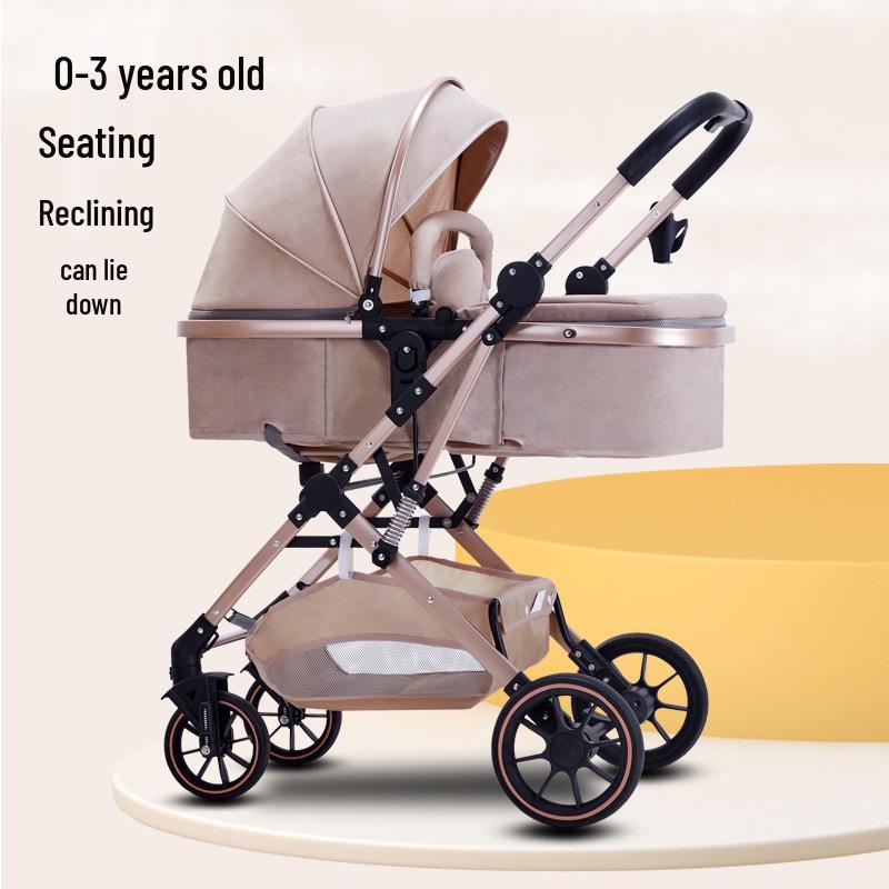 

Легкая, Двусторонняя Детская Коляска: Сиденье и наклон, Высокий ландшафтный дизайн с амортизацией