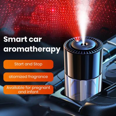 Osvěžovač vzduchu do auta Aroma difuzér s projektorem Nastavitelné automatické zapnutí/vypnutí Přenosný difuzér esenciálního oleje Odstraňovač zápachu