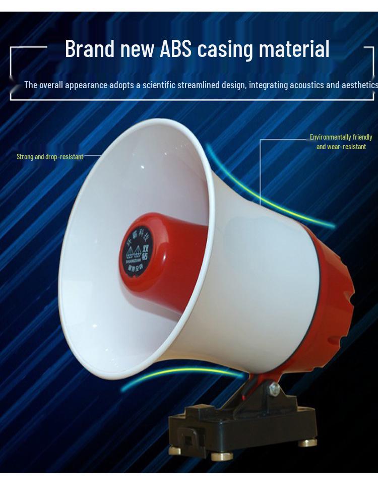 Rechargeable Outdoor Megaphone & Bluetooth Speaker for Street Vendors and Promotions