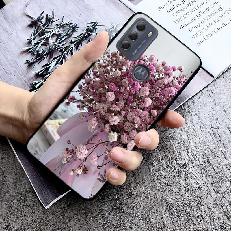 Etui na telefon Baby Breath Flowers do Moto G84 G22 G32 G42 G52 G62 G53 G72 G60 G60S G100 G10 G20 G30 G13 G50 G 5G G Pure