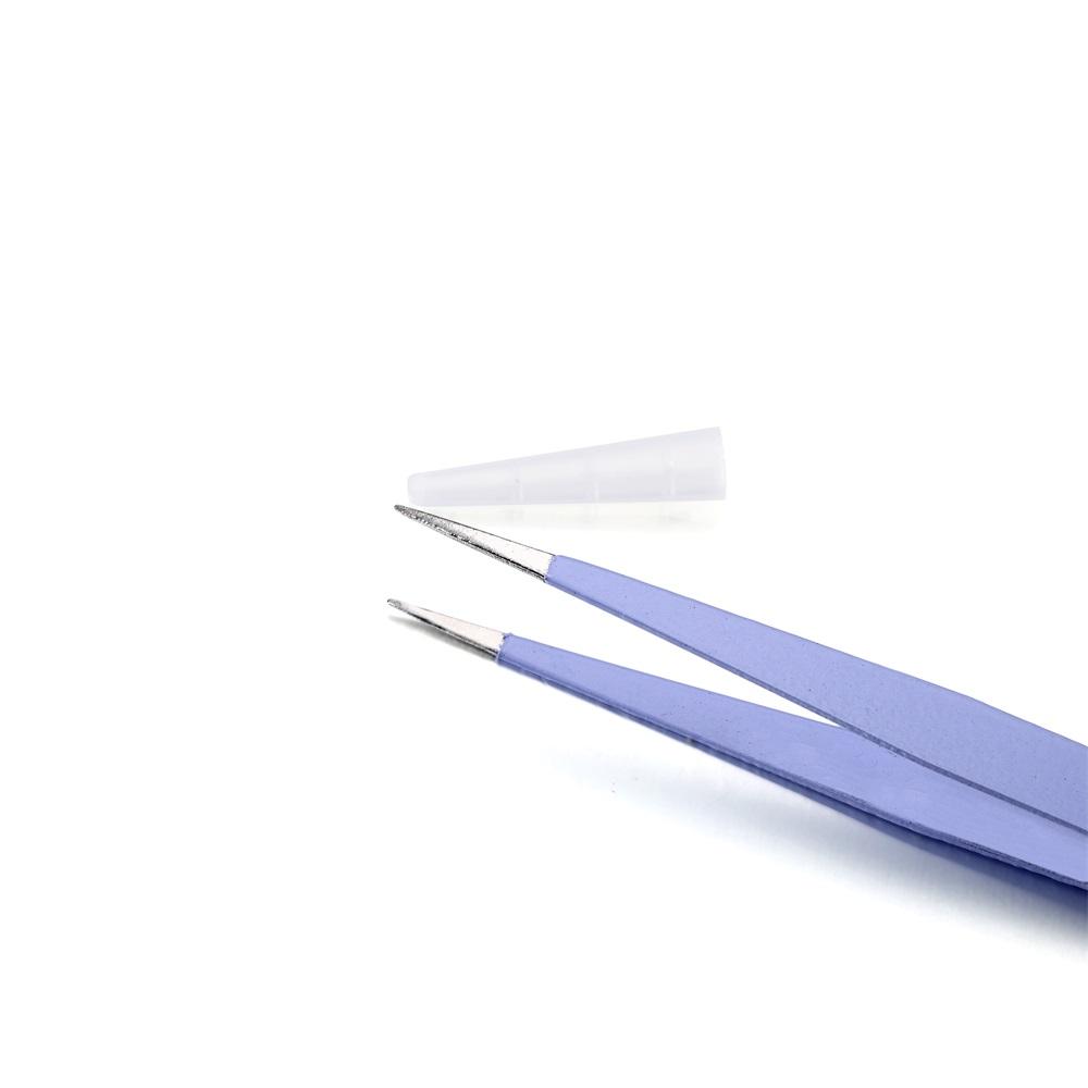 1Pcs 3Colors Anti-Static Excellent Quality Tweezers Bend Long nose Cross Tweezers For intersperse Jewerly Sewing Supplies Tools