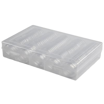 Boîte de rangement pour accessoires Boîte Contenant pour capsules de pièces de monnaie Support de haute qualité Organisateur de bijoux PP Portable Outils d'exposition