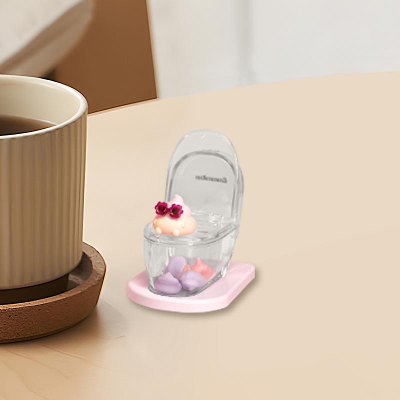 Миниатюрная фигурка сиденья унитаза Модные украшения Миниатюрная фигурка Сиденье унитаза — фото 2