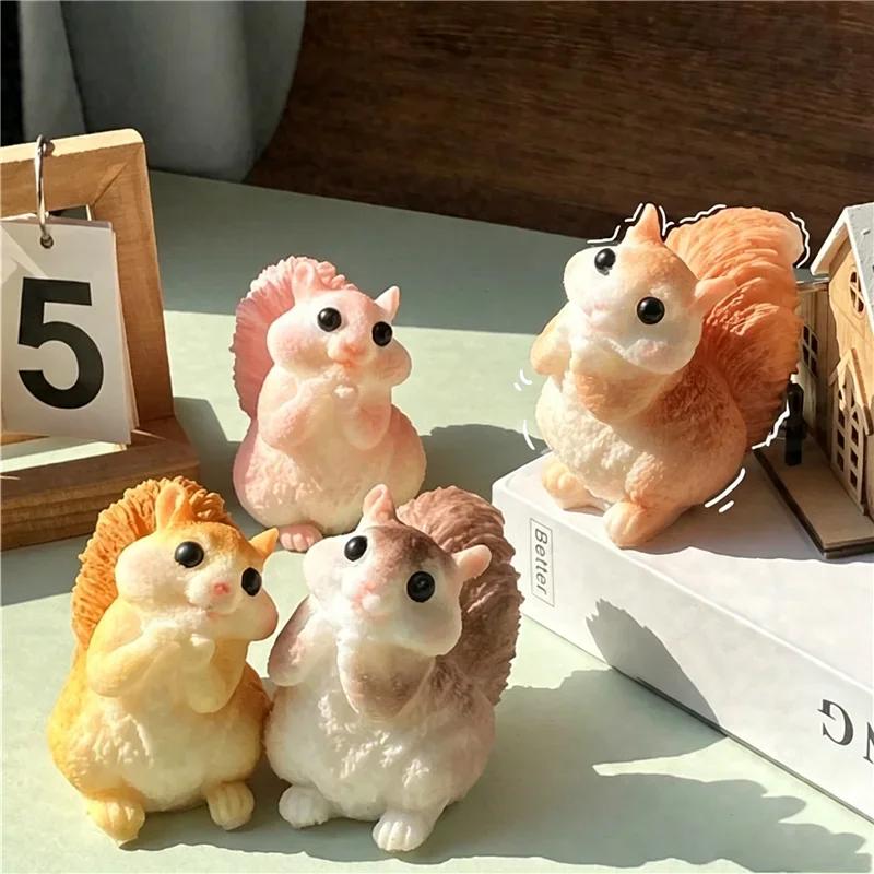 Soft Tpr Fast Rebound Squeeze Toy Realistic Squirrel Prairie Dog Adult Stress Relief Desktop Anxiety Fidget Decompression Toy