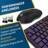 Pack Clavier Souris Gamer sans Fil - KLIM - Blaze &amp; Chroma - 2 Dongles USB - RGB - AZERTY