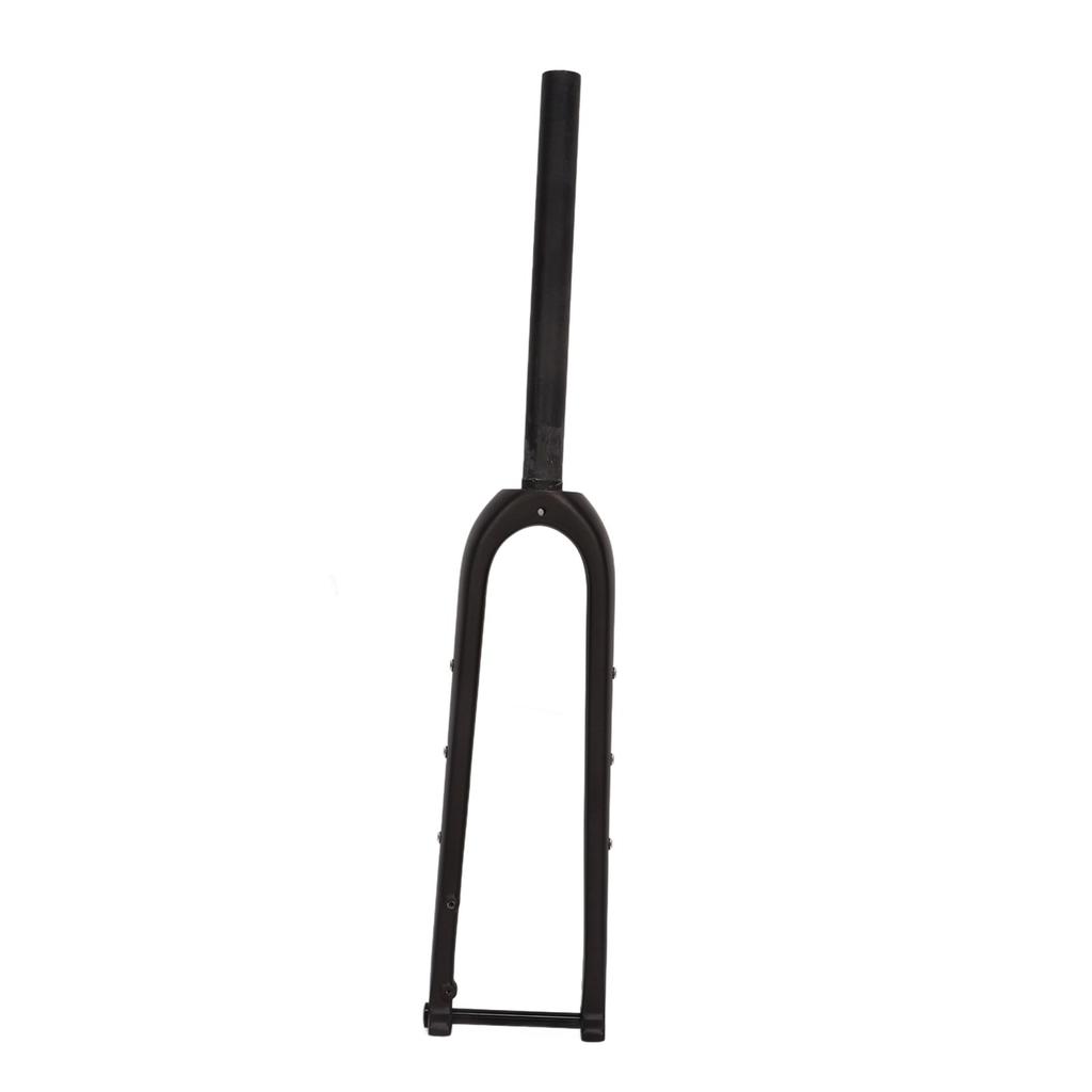 Fahrrad Vorderradgabel Kohlefaser 100mm Öffnung Matt Gerades Rohr Fahrrad Vorderradfedergabel zum Fahren