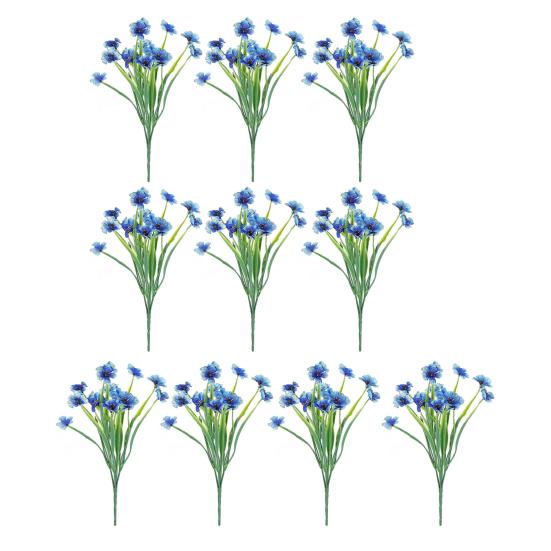 Artificial Flowers Adjustable Height Fade-Resistant Handmade Realistic Silk Petals No Watering Sunlight Floral Display Arrangement