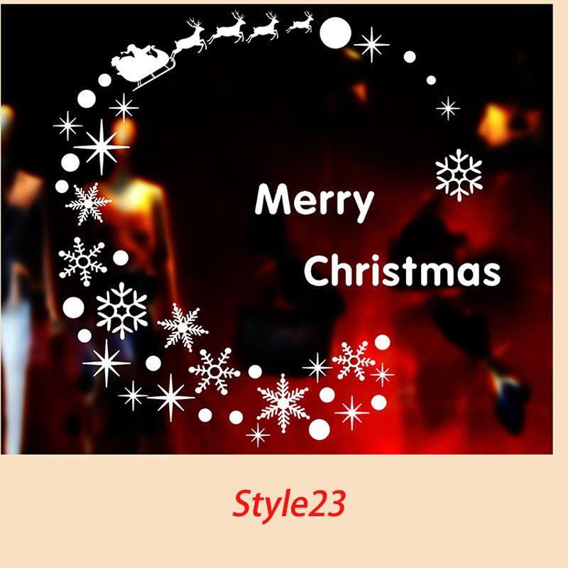 Timeless Design Removable Santa Claus Window Door Wall Sticker Vinyl Decal For Xmas Home Decor