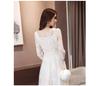 Village Embroidered Long Party White Flared Long White Long White Long Lace Wedding Size 323 H&T Women's Dress, White, Dress, Dress, Dress, Dress,