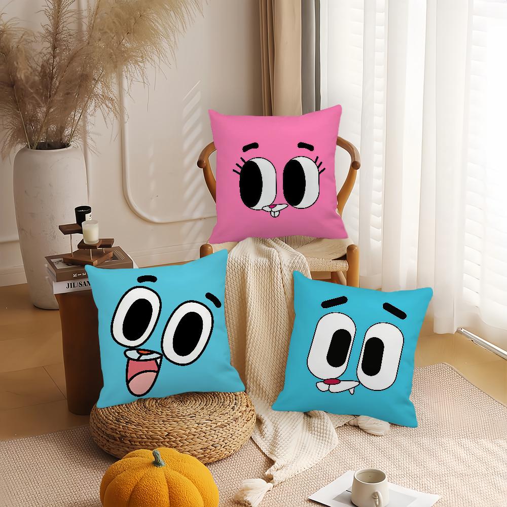 A-amazing W-world Of G-gumball Cartoon Pillow Case Applicable Space For Guest Rooms Interiors Cars Office House Decoration