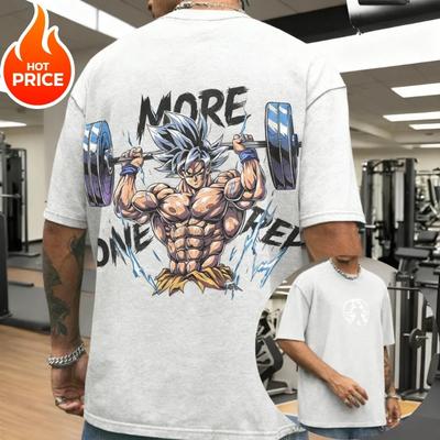 Super Saiyan Son Goku Gym Vintage Harajuku Anime Dragon Ball Men Summer T-Shirt Loose Women Streetwear Casual Short Sleeve Tee