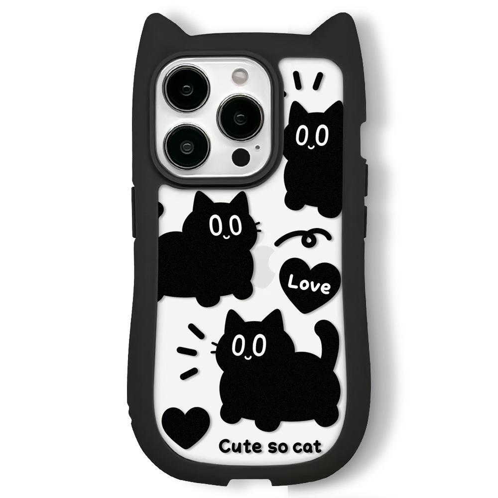 

Чехол Zhitai iPhone 16 Pro Cat Ear Cartoon для Apple 15/14/13 Pro Max/12 iPhone 16