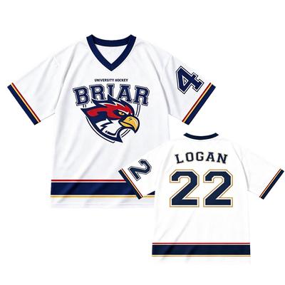Off Campus Logan 22 Jerseys Fashion Athleisure Casual Wear 3D Graphic Print T-Shirt Short Sleeve Tops Summer V-neck T-shirt
