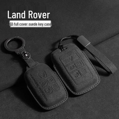 Compatible 3D Suede Key Cover for Land Rover, Range Rover Discovery, Sport 2, and Autobiography 4th/5th Gen Models.