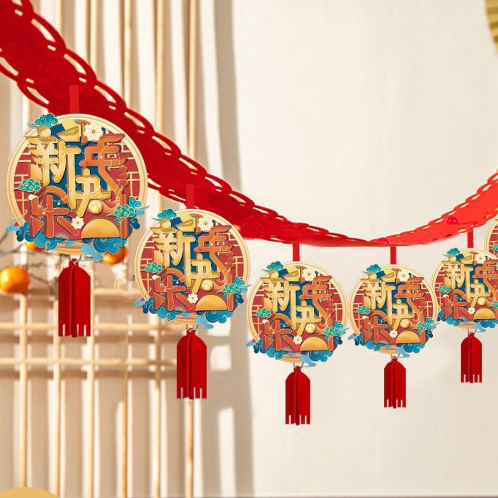 Cartoon 2025 Snake Year Pulling Flag Traditional Snake Year Banner Pendant  Holiday Festival Decor