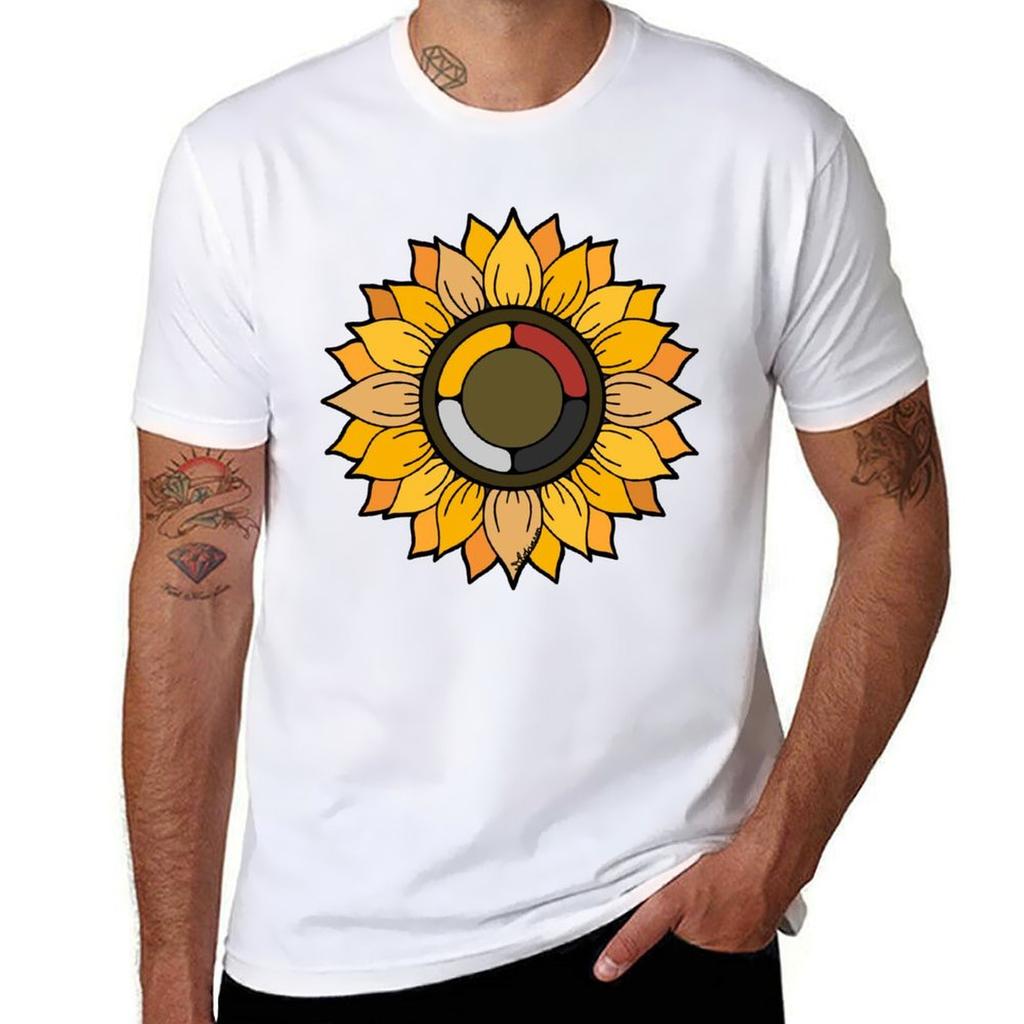 Sunflower Tshirt Basic Simple Casual Short Sleeve Tee