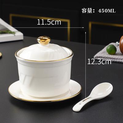 Zhi Shi Ceramic Double Boiler Stew Pot with Lid