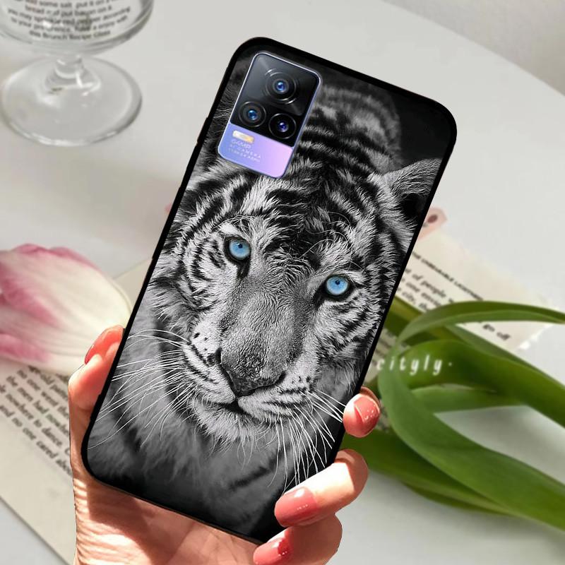 For Vivo V21e Case V 21e V2061 V2055 Soft TPU Phone Protective Fundas Cover For Vivo V21 V 21 4G 5G Shockproof Bumper Shells