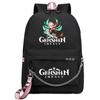 School Season Animation Student Schoolbag, Printed Peripheral Large-Capacity Backpack