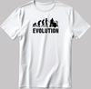 Evolution Figure Short Sleeve White-Black Men's / Women's T Shirt K185
